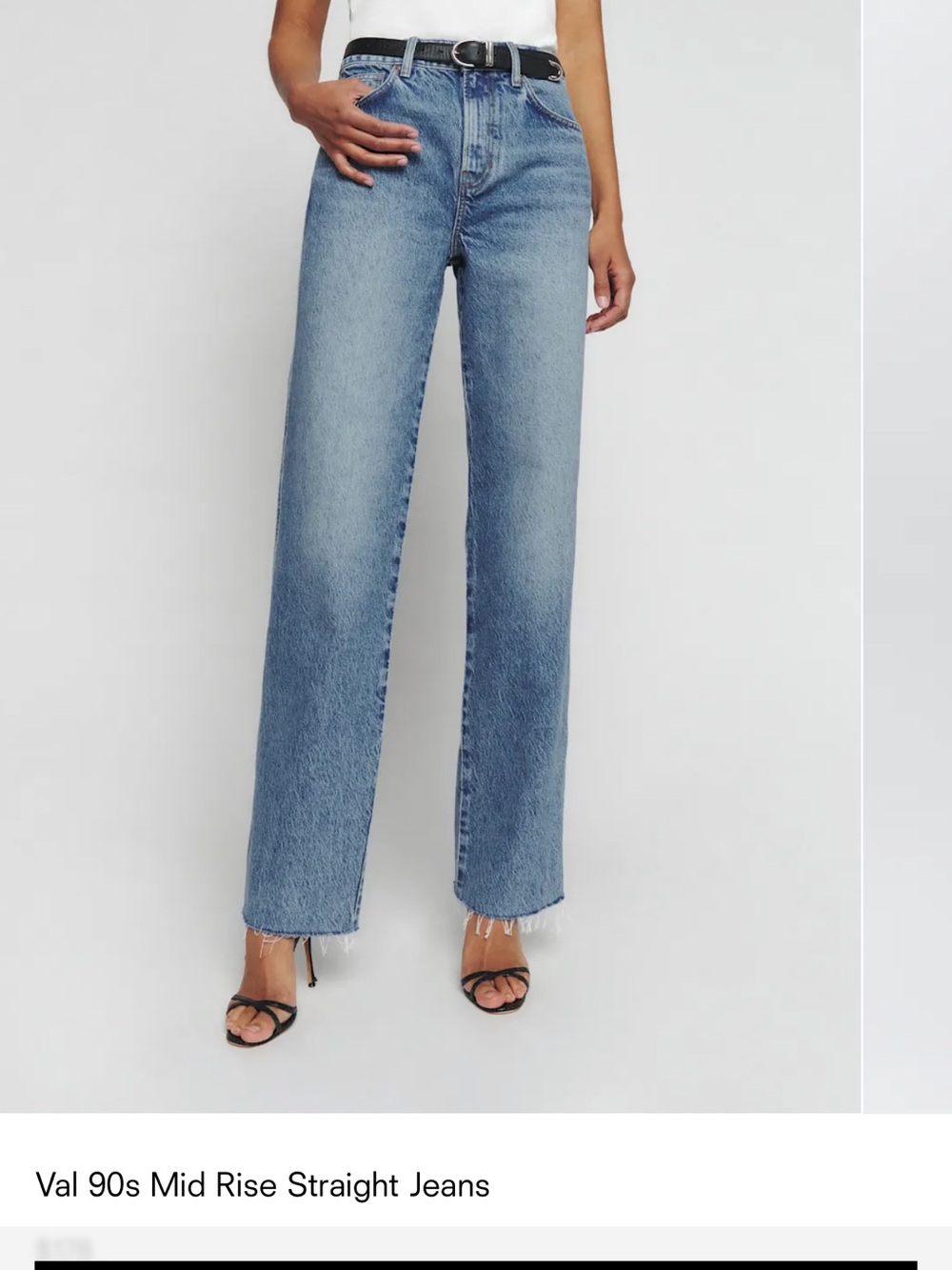Reformation Val 90s mid rise straight Jean in Colorado